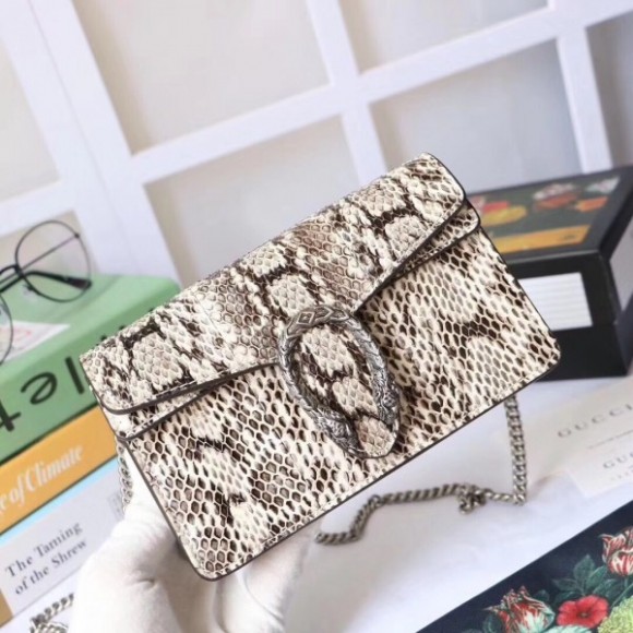natural dionysus S*per mini snakeskin bag