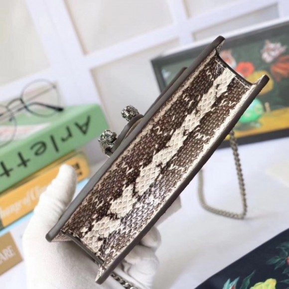 natural dionysus S*per mini snakeskin bag