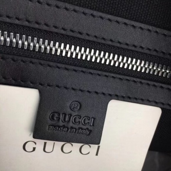 briefcase in black gg S*p*e canvas