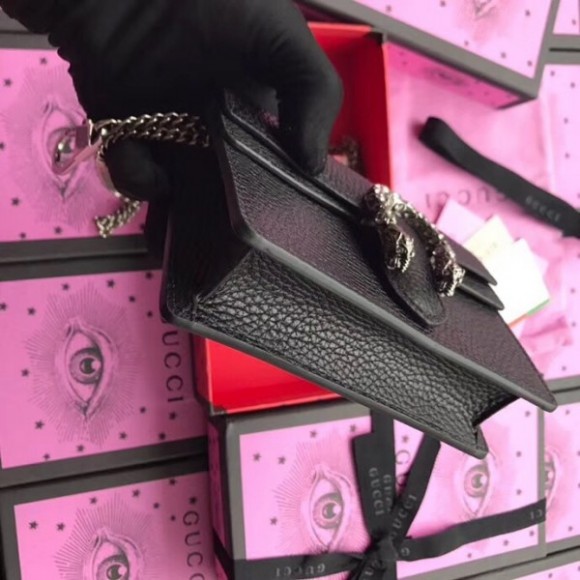 black dionysus leather S*per mini bag