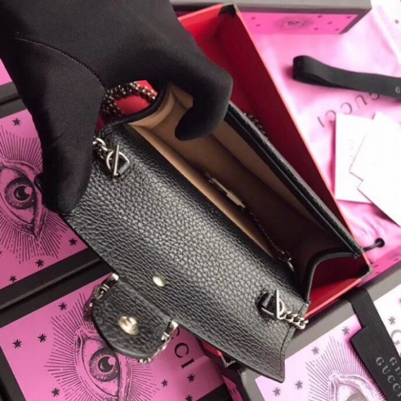 black dionysus leather S*per mini bag