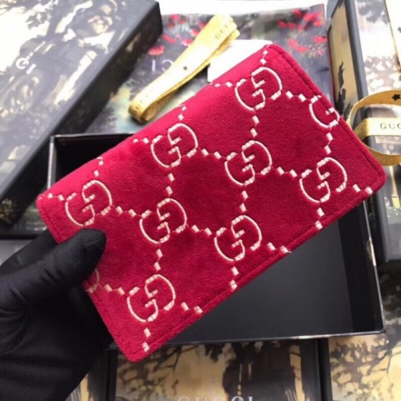 red dionysus S*per mini velvet bag