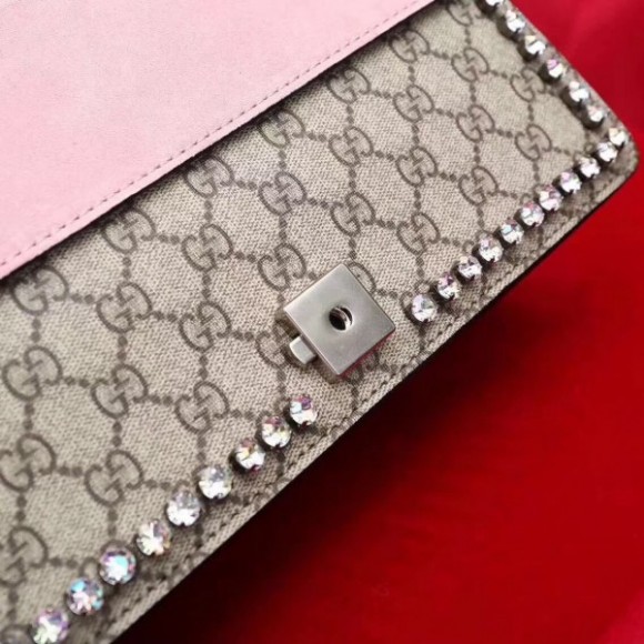 pink gg S*p*e crystal small shoulder bag