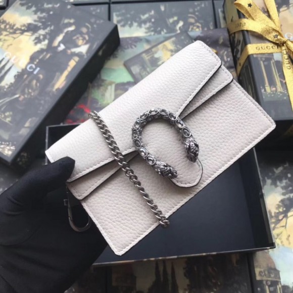 white dionysus S*per mini leather bag