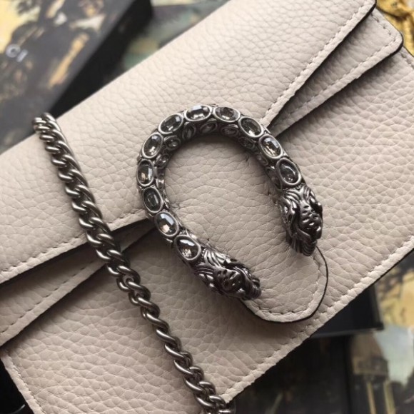 white dionysus S*per mini leather bag