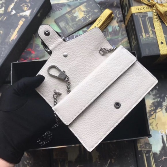 white dionysus S*per mini leather bag