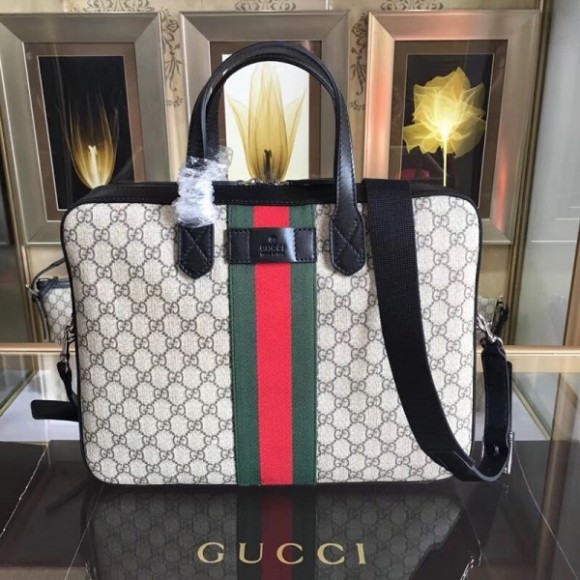 gg S*p*e briefcase with web