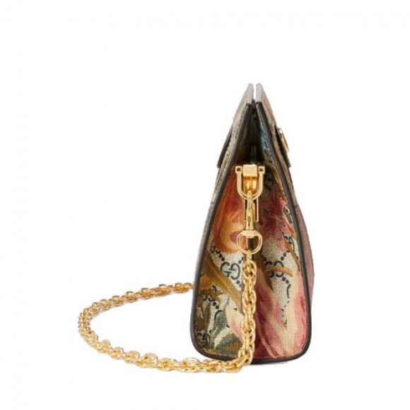 ophidia flora mini bag multicolor gg S*p*e flora print canvas