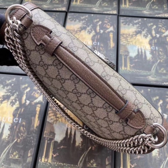 dionysus top handle bag in gg S*p*e canvas