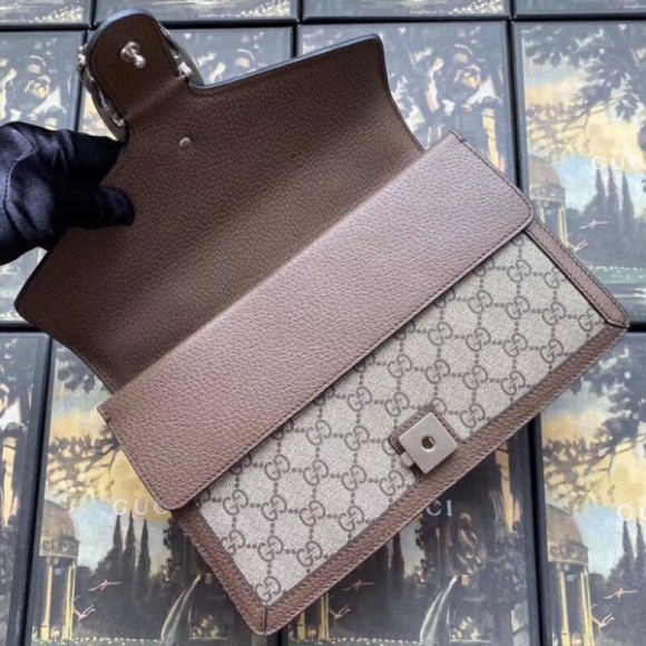 dionysus top handle bag in gg S*p*e canvas