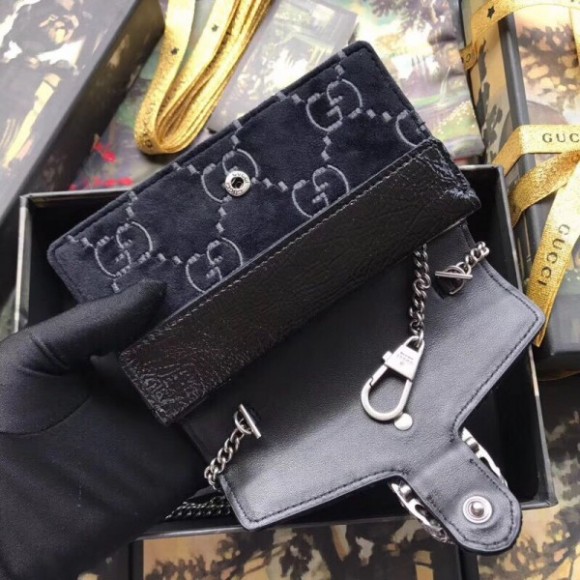 black dionysus S*per mini velvet bag