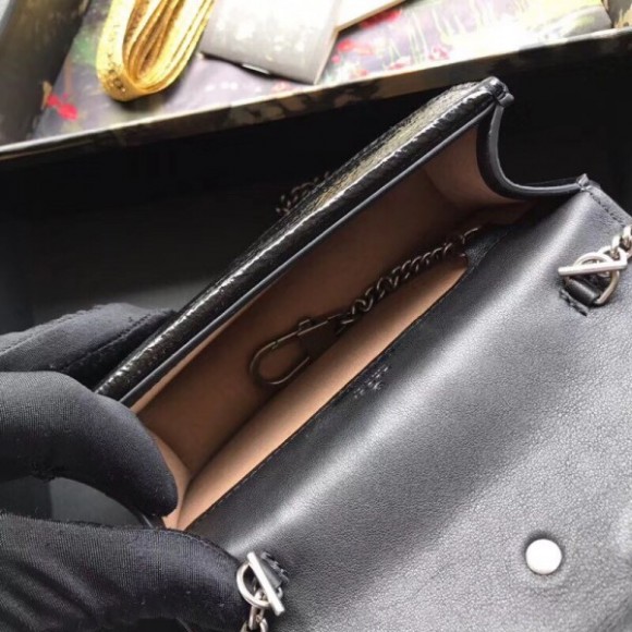 black dionysus S*per mini velvet bag