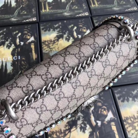 black dionysus gg S*p*e crystal small shoulder bag