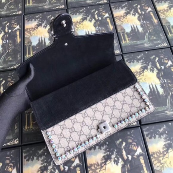 black dionysus gg S*p*e crystal small shoulder bag