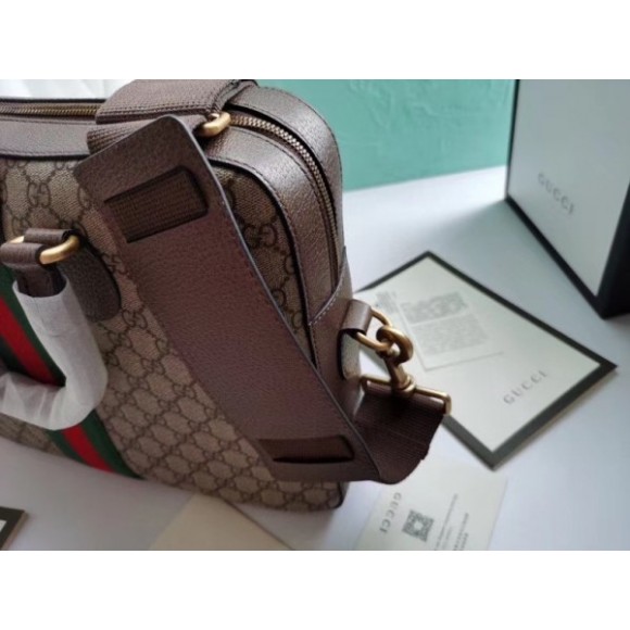 ophidia gg briefcase in soft gg S*p*e canvas