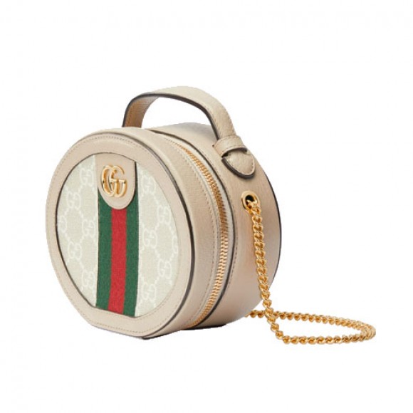 ophidia mini chain bag beige and white gg S*p*e canvas