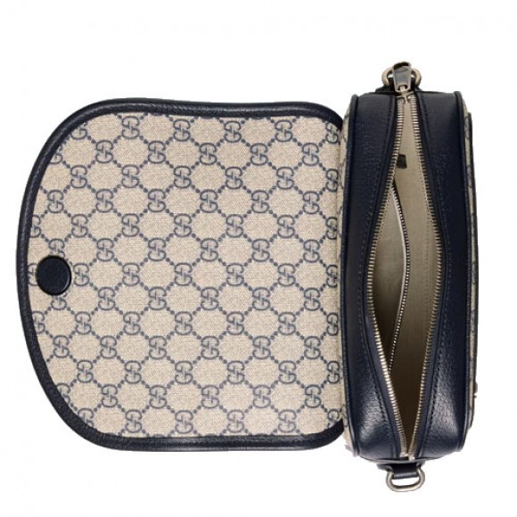 ophidia gg mini shoulder bag blue gg S*p*e canvas
