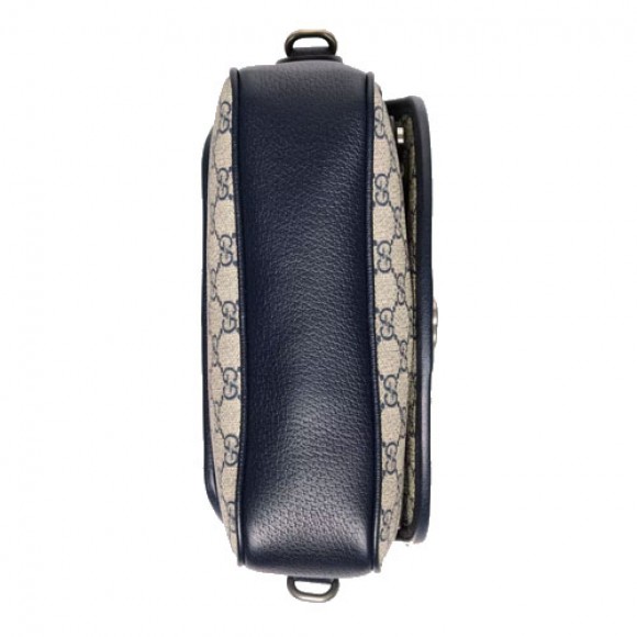 ophidia gg mini shoulder bag blue gg S*p*e canvas