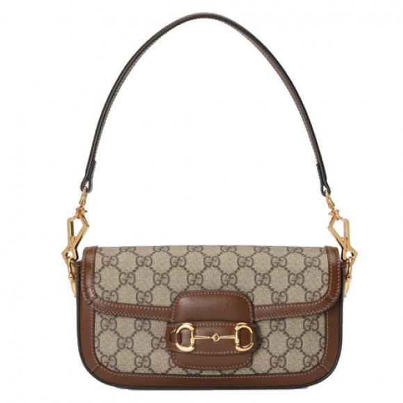 G*u*i horsebit 1955 shoulder bag beige/ebony gg