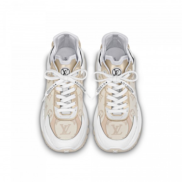 l**is V*t*n lv run 55 sneaker monogram denim beige 1abhr7