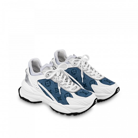 l**is V*t*n lv run 55 sneaker monogram denim blue 1abhqr