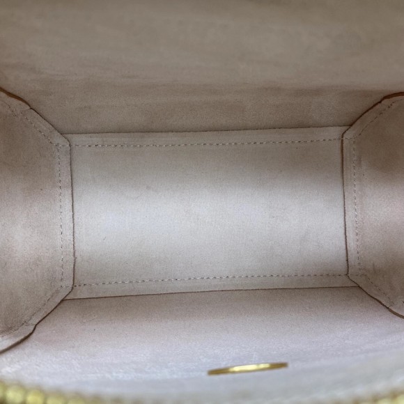 Ce**e belt nano bag in pale pink grained calfskin