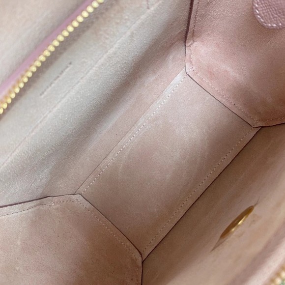 Ce**e belt nano bag in vintage pink grained calfskin