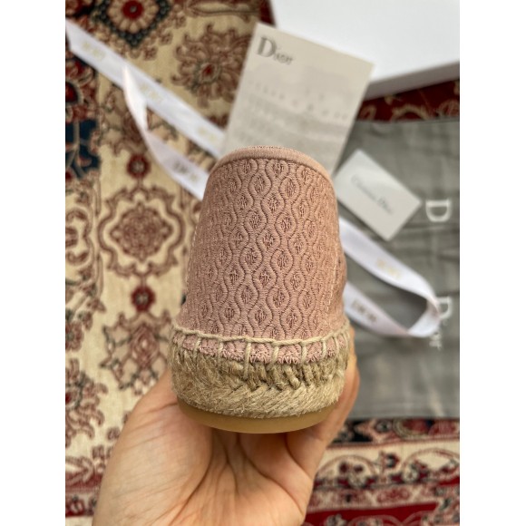 D*or granville espadrilles in nude mesh embroidery