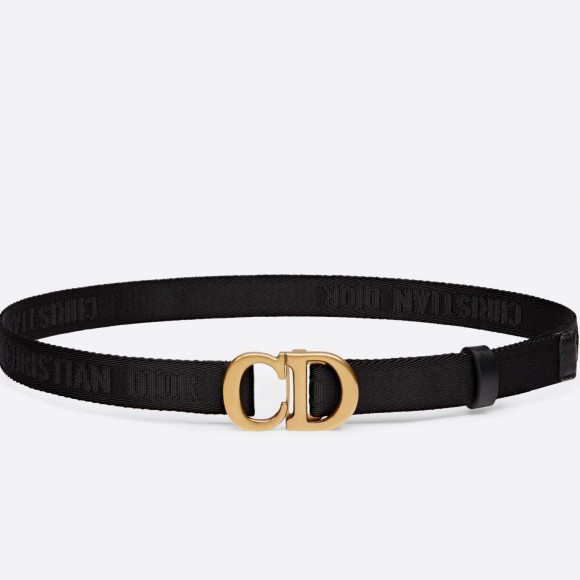D*or saddle 20mm belt in black jacquard