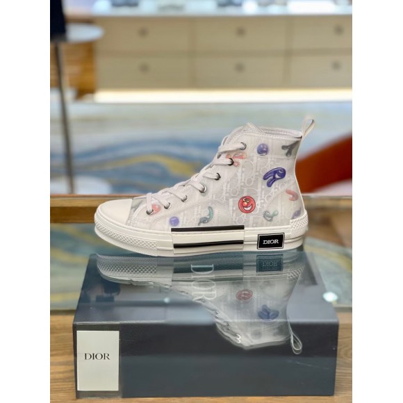 D*or men's b23 high-top sneakers with kenny scharf motif
