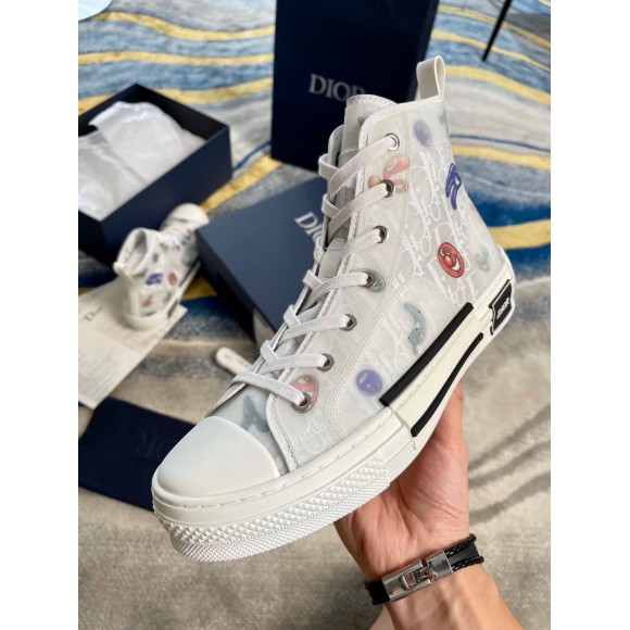 D*or men's b23 high-top sneakers with kenny scharf motif