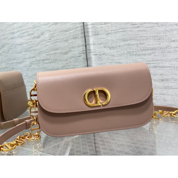 D*or 30 montaigne avenue bag in heritage pink box calfskin