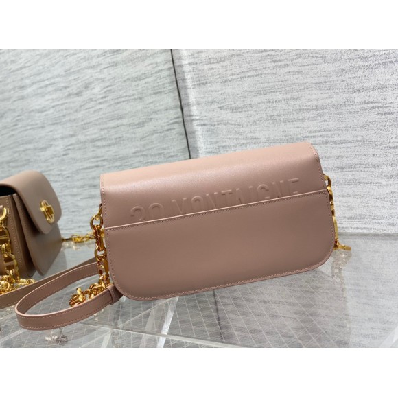 D*or 30 montaigne avenue bag in heritage pink box calfskin
