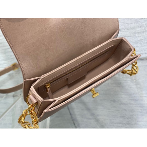 D*or 30 montaigne avenue bag in heritage pink box calfskin