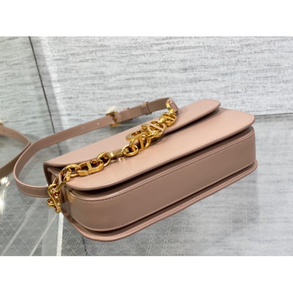 D*or 30 montaigne avenue bag in heritage pink box calfskin