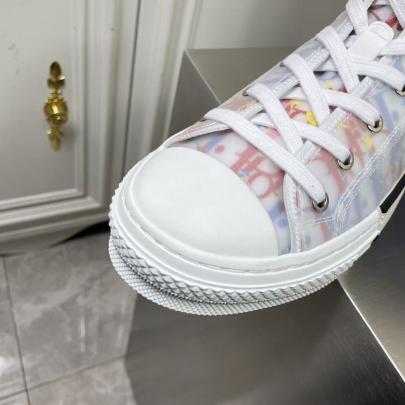 D*or men's b23 high-top sneakers in multicolour oblique canvas