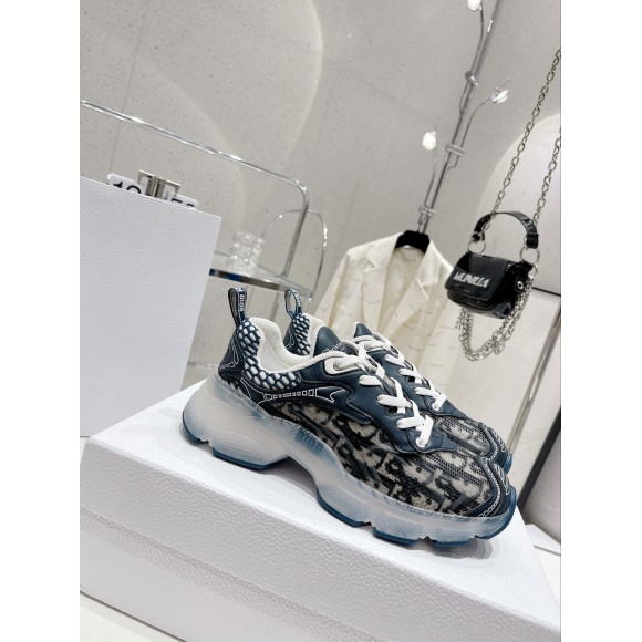 D*or vibe sneakers in blue D*or oblique technical fabric