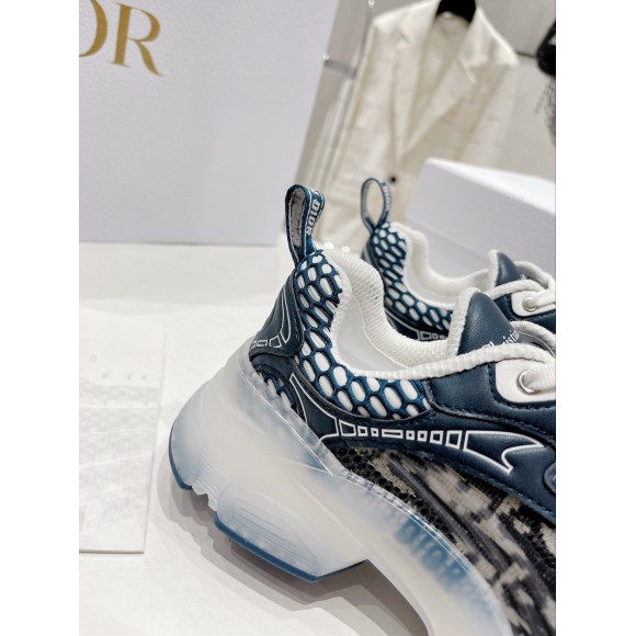 D*or vibe sneakers in blue D*or oblique technical fabric