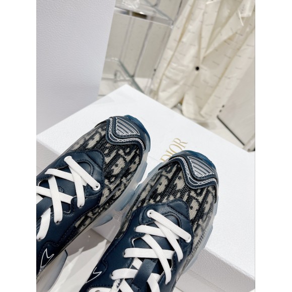 D*or vibe sneakers in blue D*or oblique technical fabric
