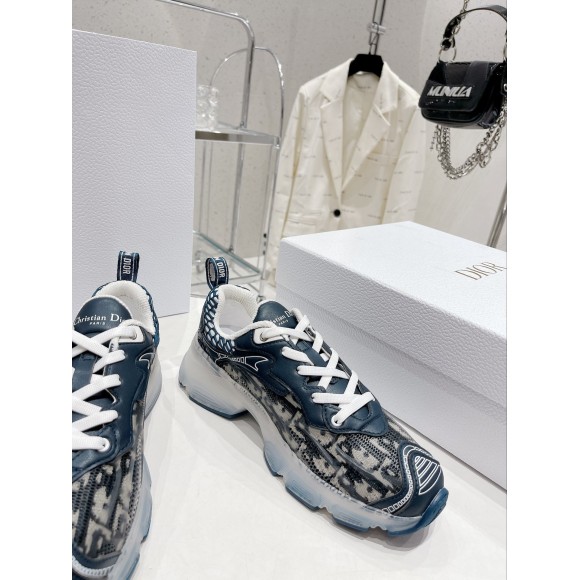 D*or vibe sneakers in blue D*or oblique technical fabric