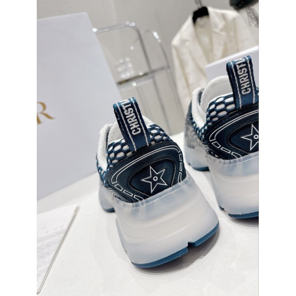 D*or vibe sneakers in blue D*or oblique technical fabric