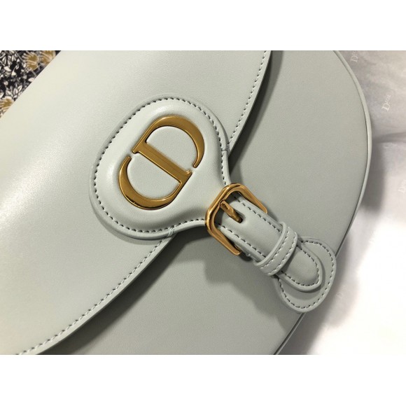D*or bobby medium bag in grey box calfskin