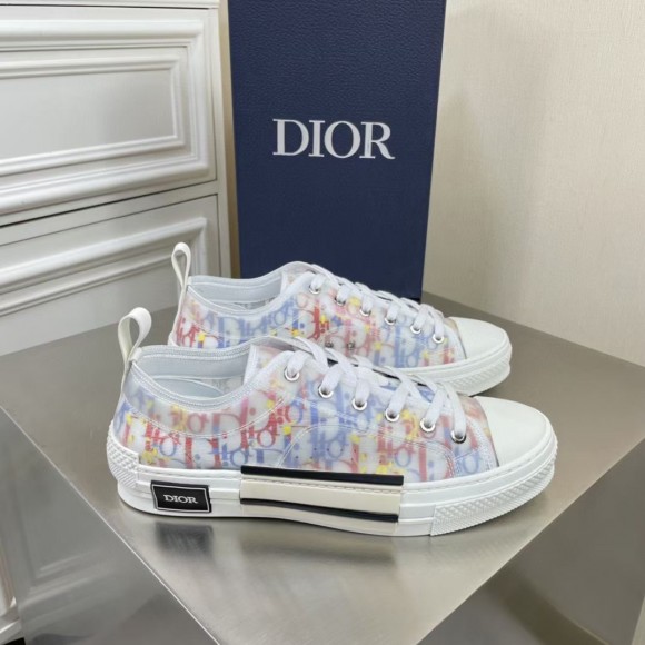 D*or men's b23 low-top sneakers in multicolor oblique canvas