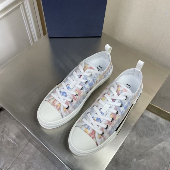 D*or men's b23 low-top sneakers in multicolor oblique canvas