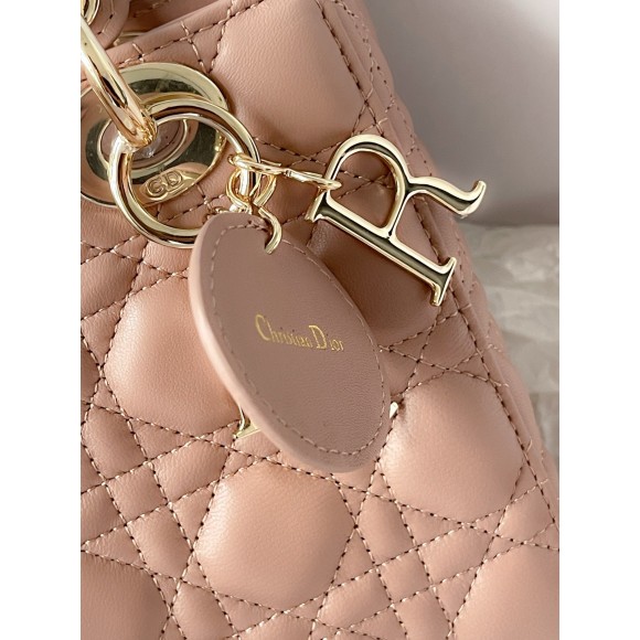 D*or small lady D*or my abcD*or bag in blush lambskin