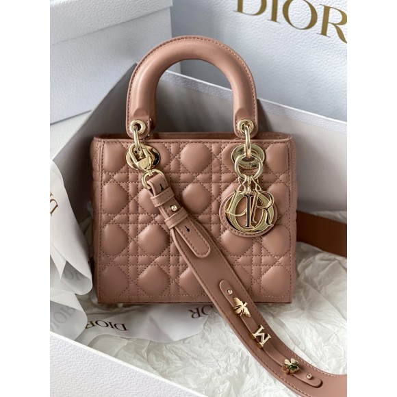 D*or small lady D*or my abcD*or bag in blush lambskin