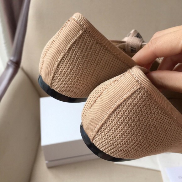 D*or miss j'aD*or ballerina flats in nude technical canvas