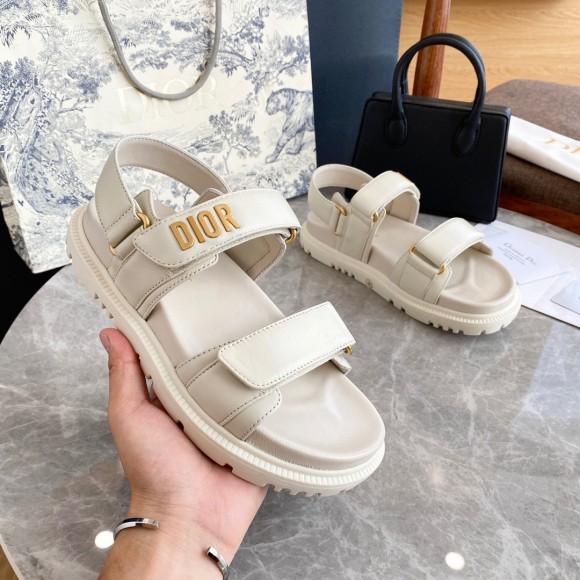D*or D*oract sandals in white lambskin