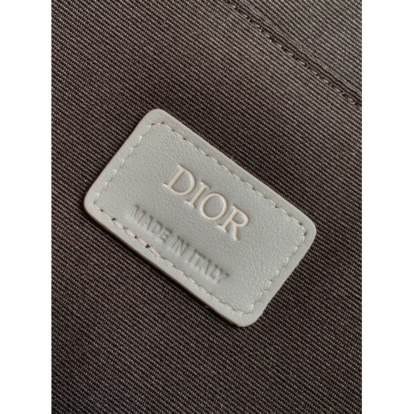 D*or safari tote bag in grey cd diamond canvas