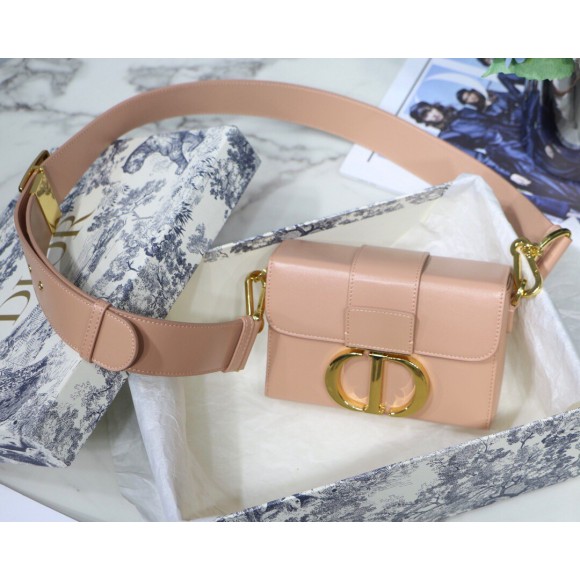 D*or 30 montaigne box bag in powder box calfskin